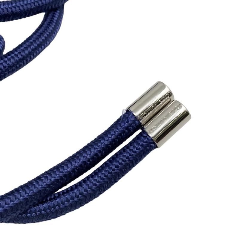 Louis Vuitton Shoulder Bag Randonnee PM Monogram Bandana Blue White Silver