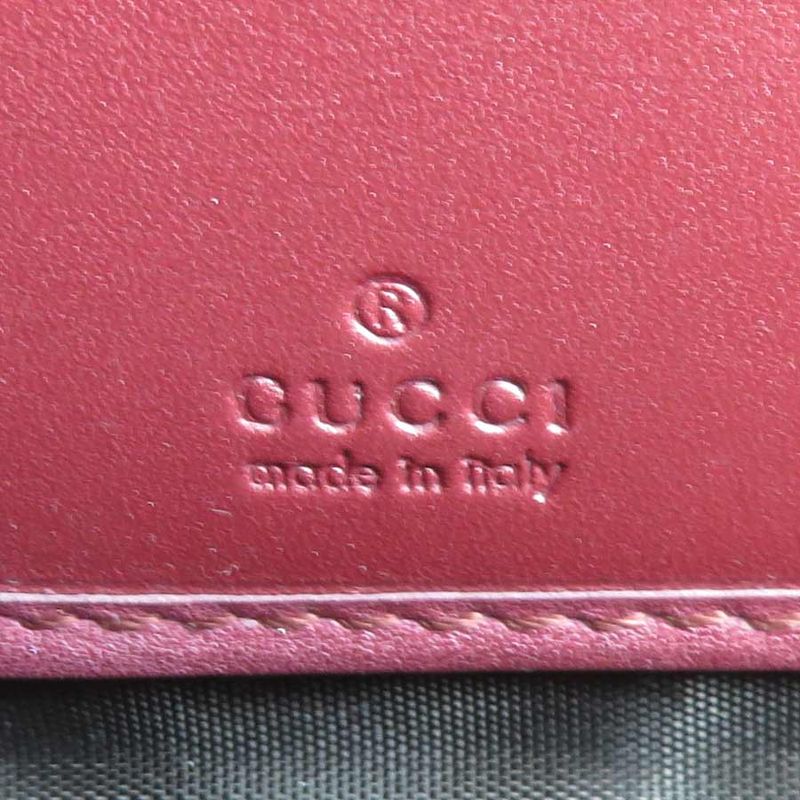Gucci Round Zipper Long Wallet Micro Guccissima 307997
