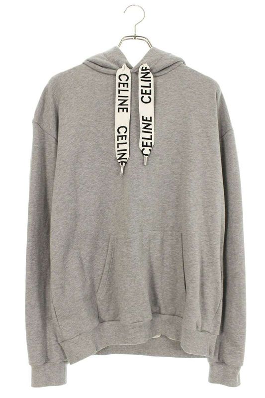 Celine 2y468052h Logo Drawcord Pullover Hoodie Men's XL