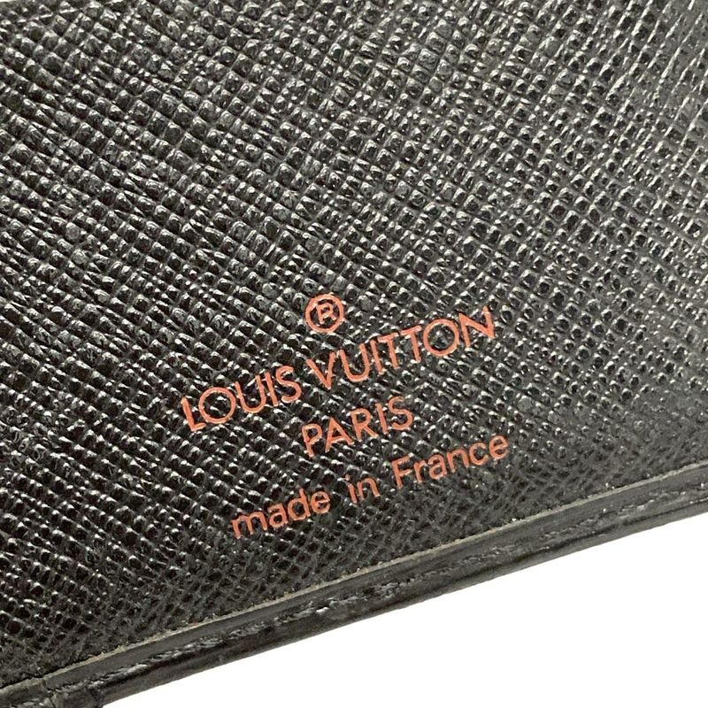 Louis Vuitton Epi Card Case With Organizer De Poche M63582 Noir Black Leather