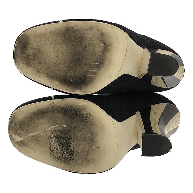 Fendi Rococo Heeled Sock Boots - Women's - 35 - Black