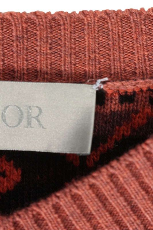 Dior 413m631at743 Nordic Pattern Ski Knit Men's XL