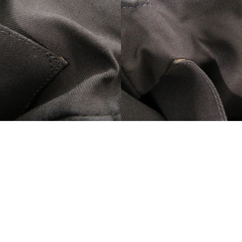 Gucci 147671 GG Canvas Leather Black Shoulder Bag Black 1168 Gucci