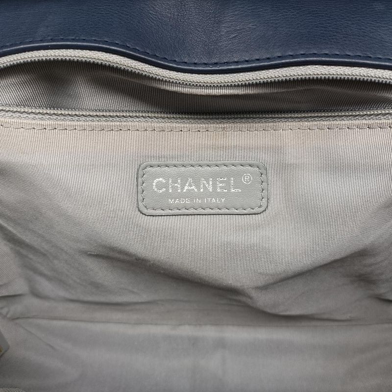 Chanel Boy Chanel Navy Leather A9210618896283
