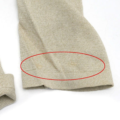 Hermes Silk Sweater Knit S Light Hand Beige