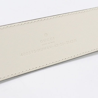 Gucci Wide Double G 400593 Belt GG Supreme Women's