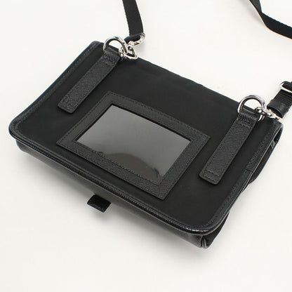 Prada 2zh108 Crossbody Shoulder Bag Nylon Saffiano Leather Men's