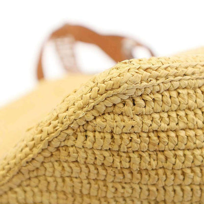 Loewe Fold Shopper Raffia Tote Bag Beige