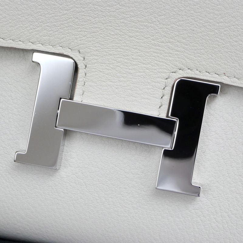 Hermes Constance Long Eva Color Beton Silver Hardware C Engraved
