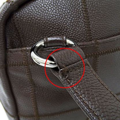 Chanel Bag Choco Bar Ladies Branded Handbag Shoulder Bag Caviar Skin Brown