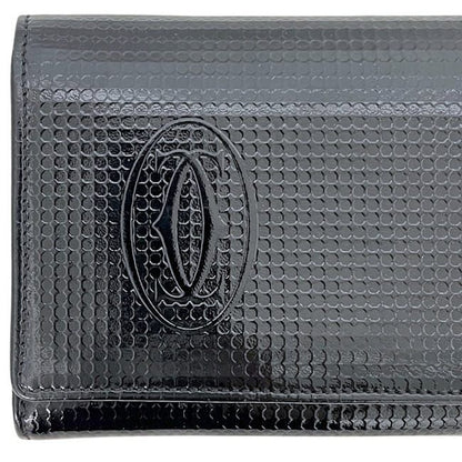 Cartier Bifold Wallet Black Happy Birthday Excellent Condition