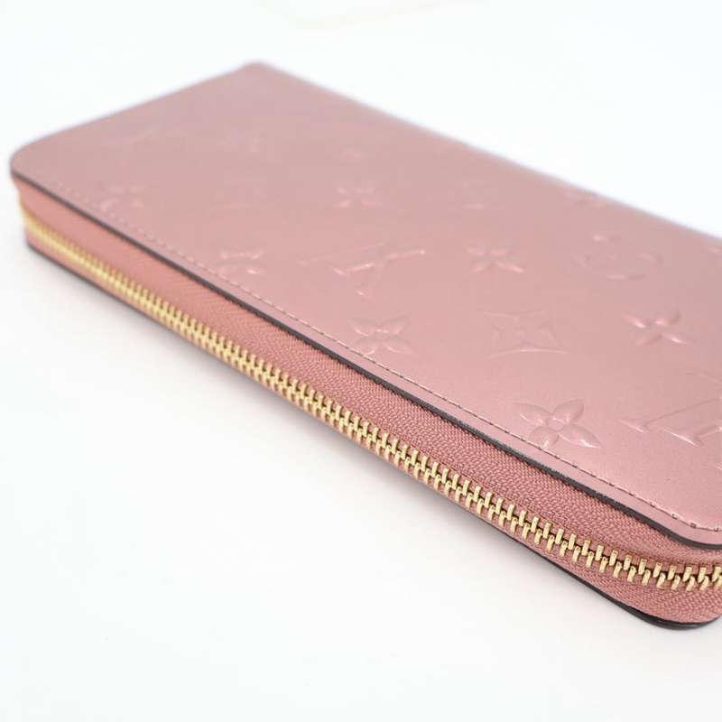 Louis Vuitton Zippy Wallet Long Wallet M91599 Vernis Rose Verre