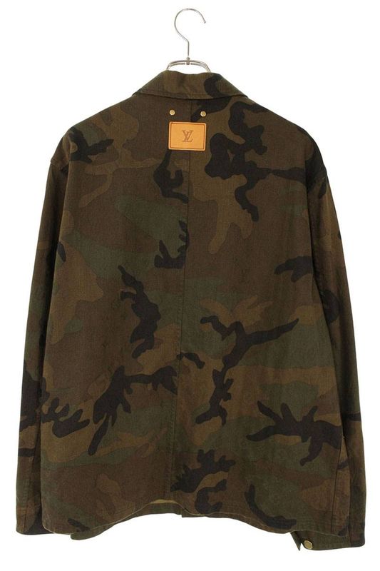 Supreme Louis Vuitton 17AW Hdk91wdsq LV Jacquard Denim Chore Coat Monogram