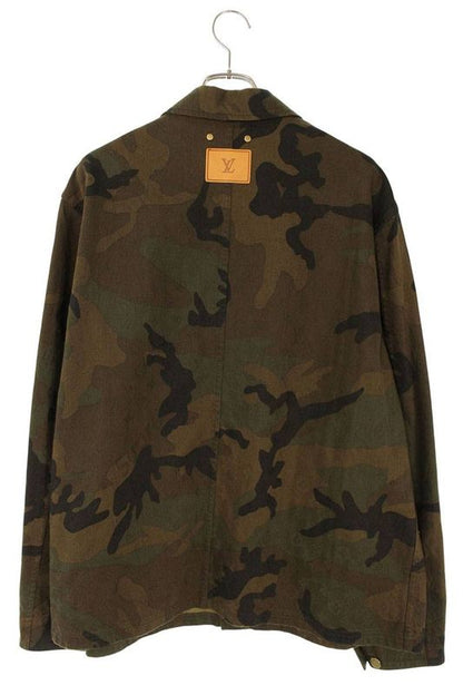 Supreme Louis Vuitton 17AW Hdk91wdsq LV Jacquard Denim Chore Coat Monogram