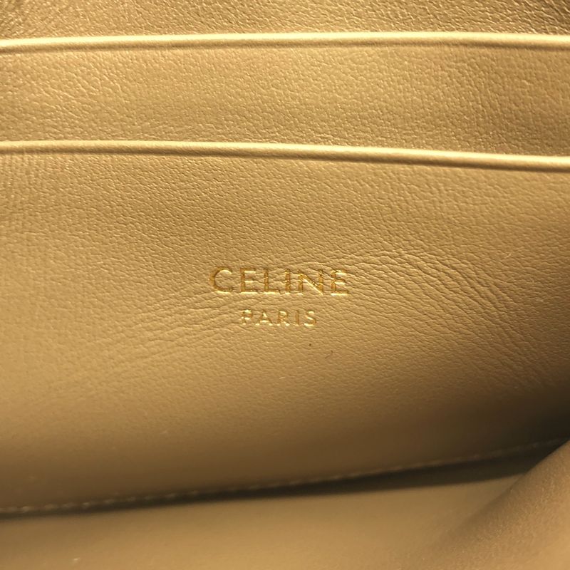 Celine Ccharm Quilted Coin Case 10b823bfl Brown