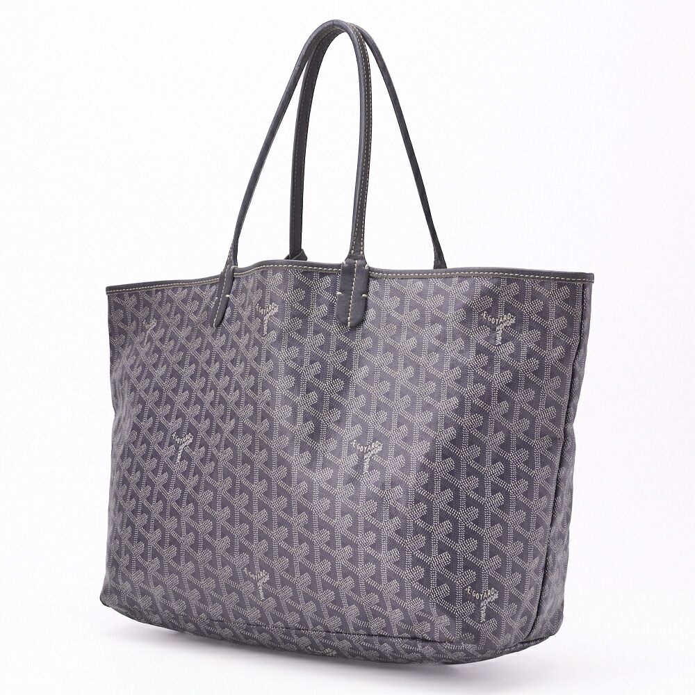 Goyard Saint Louis PM Tote Bag Coated Canvas Gray