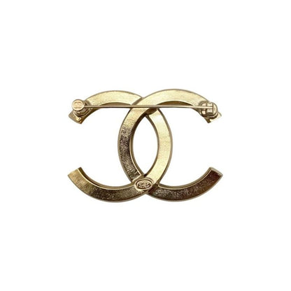 Chanel Brooch Coco Mark Abc335 A24c Square Rhinestone Gold Black Chanel