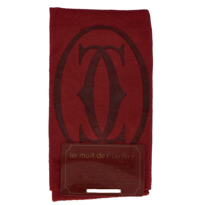 Cartier Must Line Clutch Bag Leather Ladies Clutch Bag Wine Red Excellent