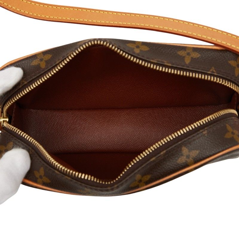 Louis Vuitton Monogram Pochette Cité One Shoulder Bag M51183 Brown PVC Leather