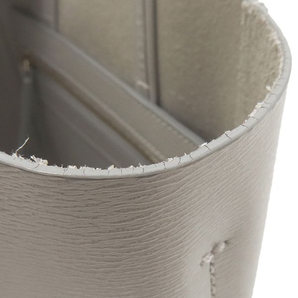 Celine 2way Bag Vertical Cabas Small Leather Gray Gold Hardware Tote Shoulder