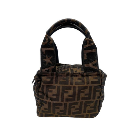 3406 Fendi Mini Handbag 2151-26541-009 Zucca Pattern Brown Second Hand