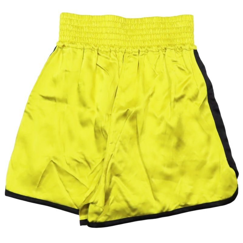 Unused 22SS Christian DIOR Boxing Shorts Half Pants Logo VIBE XS Yellow Black
