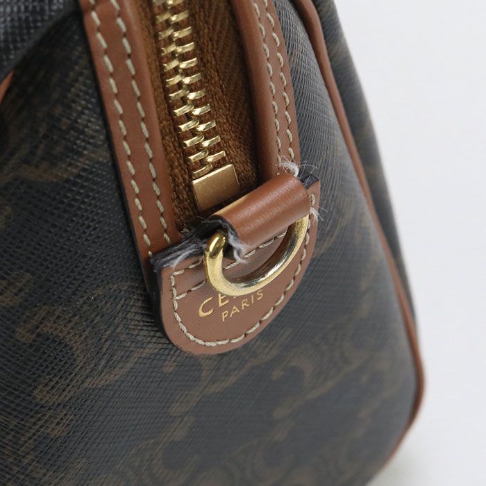 Celine Small 2WAY Triomphe Canvas 113772cas.04lu Mini Boston Triomphe Canvas