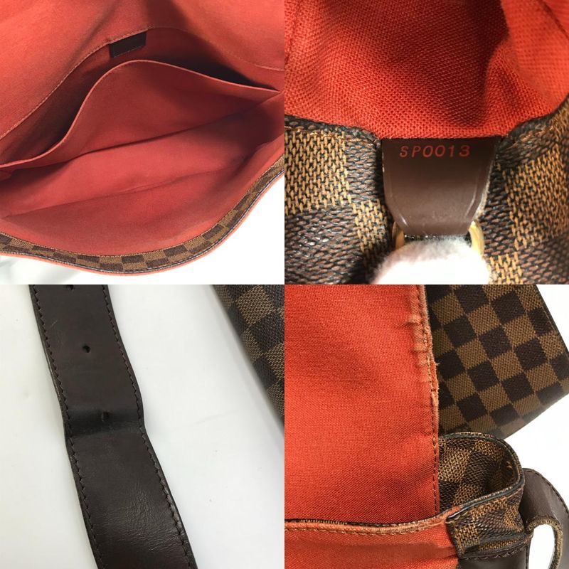 Louis Vuitton Shoulder Bag Bastille M45258 Damier Canvas Ebène Brown