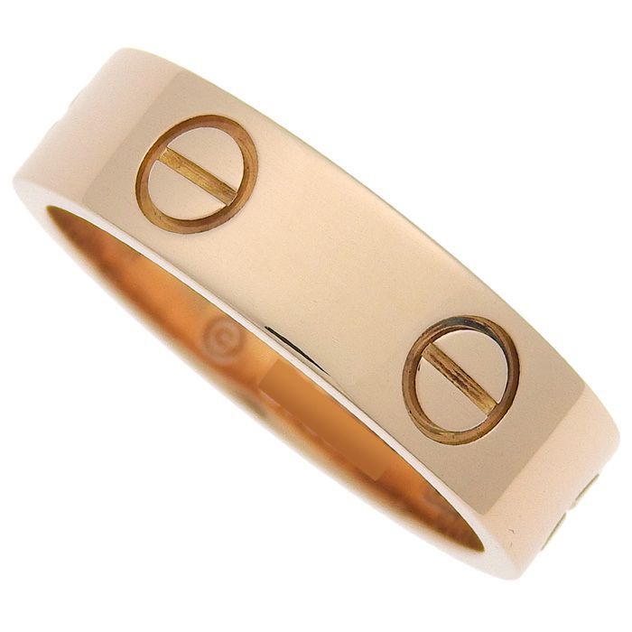 Cartier Love Ring Classic Model 18K Pink Gold 750 Pink Gold #55 Equivalent To