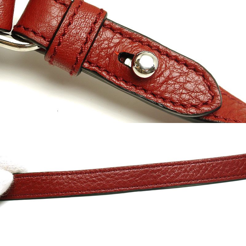 Prada Shoulder Bag 1bh046 Shoulder Crossbody Bordeaux Red With Authenticity Card