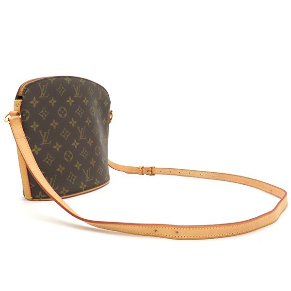 Louis Vuitton Shoulder Bag Drouot Monogram Canvas Monogram Gold Hardware Tea