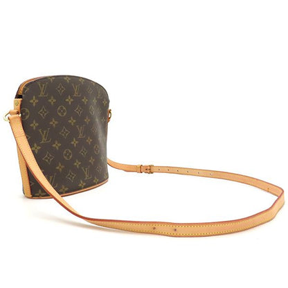 Louis Vuitton Shoulder Bag Drouot Monogram Canvas Monogram Gold Hardware Tea