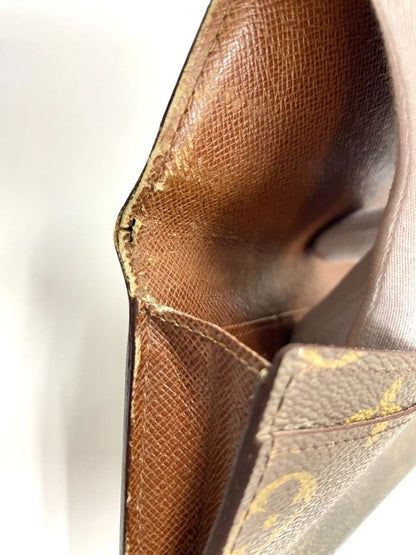 Louis Vuitton ルイ・ヴィトン モノグラム ポルトフォイユ・3カルトクレディ円 長財布 M61818 ブラウン スペイン製