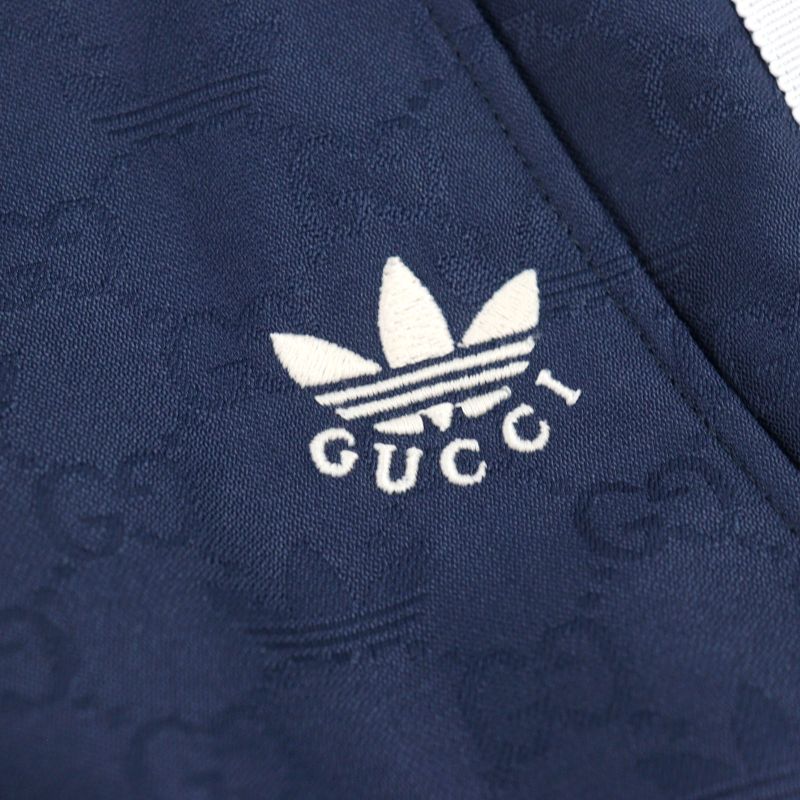 Gucci X Adidas Gucci X Adidas 710399 Trefoil Jacquard GG Logo Sideline Slacks