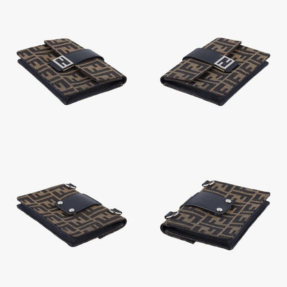 Fendi Baguette Slim Brown Jacquard 7m0295 A9ZL 209-0501