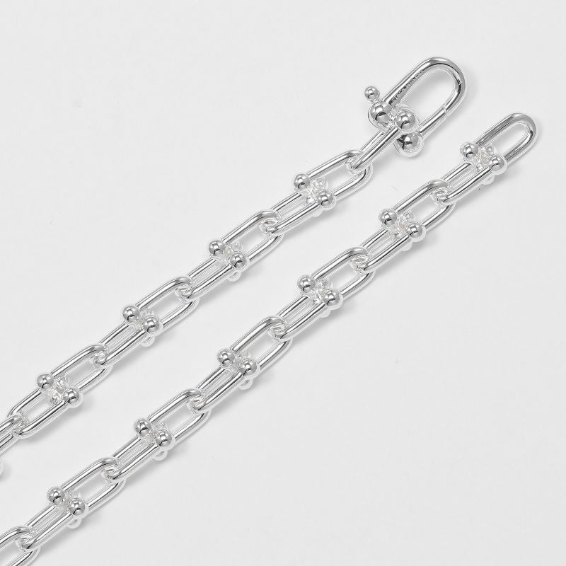 Tiffany & Co Hardware Small Link Silver 925 Ladies 42.8g Necklace