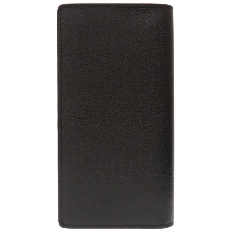Louis Vuitton Taiga Portefeuille Brazza V Shape Noir Black M30791 Long Wallet