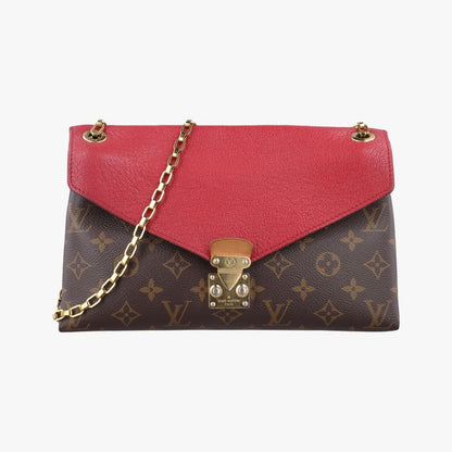 Louis Vuittonpallas Chain Monogram / Brownish X Threes Monogram Canvas And
