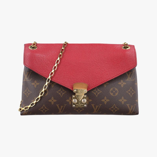 Louis Vuittonpallas Chain Monogram / Brownish X Threes Monogram Canvas And
