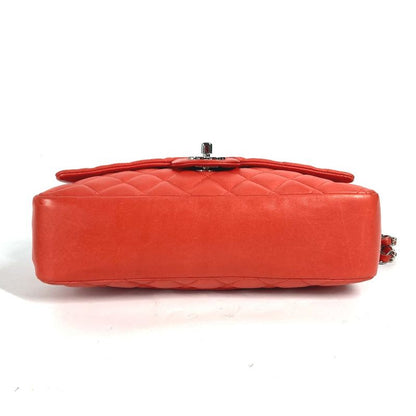 Chanel Shoulder Bag Matelasse 25 Matelasse 25 Lambskin Red