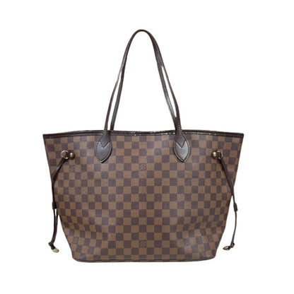 Louis Vuitton Neverfull MM Damier Tote Bag Damier Canvas N51105 Brown Women