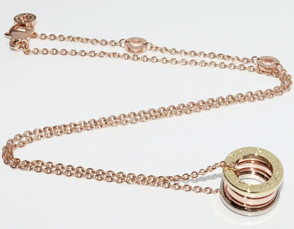 Bulgari Pendant Necklace 18K Yellow Gold 18K White Gold 18K Pink Gold Bzero1