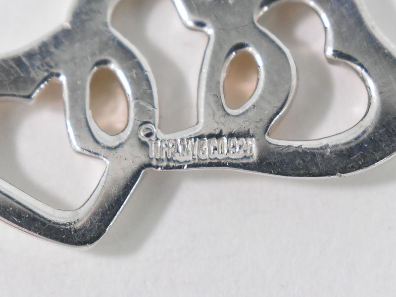 Authentic Tiffany & Co Tiffany & Co Triple Open Heart 925 Necklace Pendant