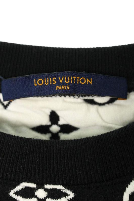 Louis Vuitton 20SS Rm201q TCJ HIY 53W Full Monogram Jacquard Crewneck Sweatshirt