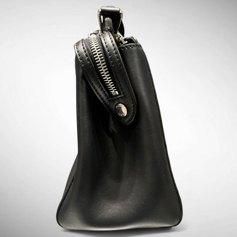 Fendi Dotcom Flower 2wayleather Bag Women Black -