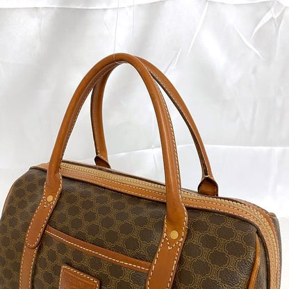 Celine Mini Boston Bag Brown Signature M08 Excellent Condition