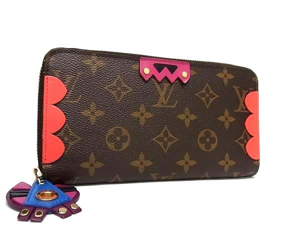 Louis Vuitton M61364 Monogram Zippy Wallet Totem Round Zipper Long Wallet