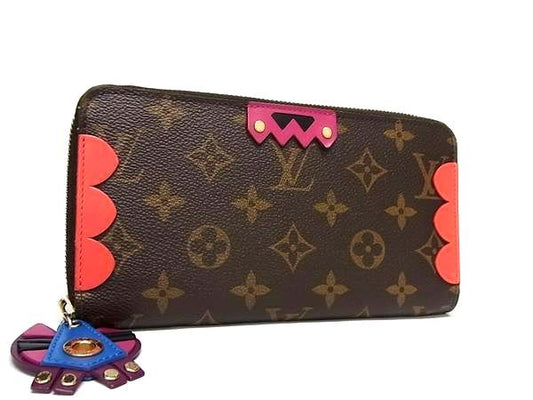 Louis Vuitton M61364 Monogram Zippy Wallet Totem Round Zipper Long Wallet