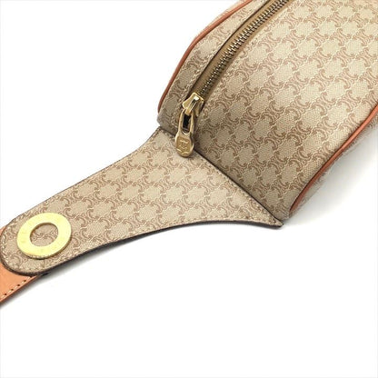 Celine Macadam Triomphe Waist Pouch Belt Bag Beige