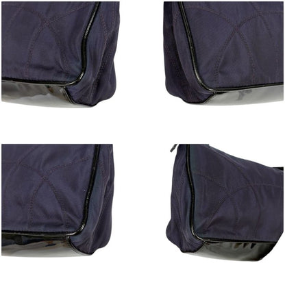 Prada Accessory Pouch Mini Handbag Tessuto Nylon Quilted Purple